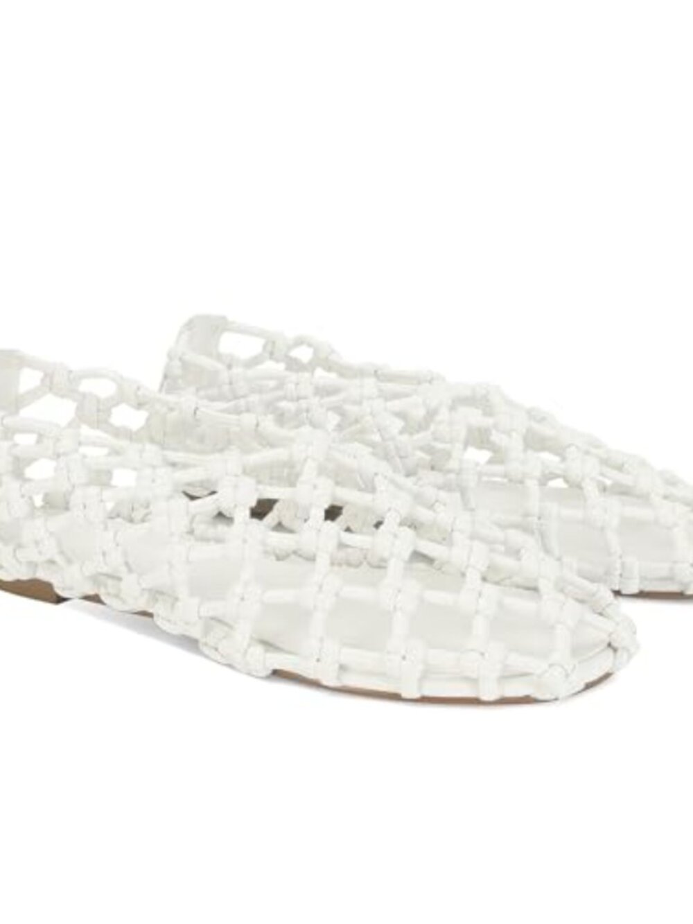Woven Hollow Mesh Ballet Flats for Women Breathable Round Toe Slip on Summer